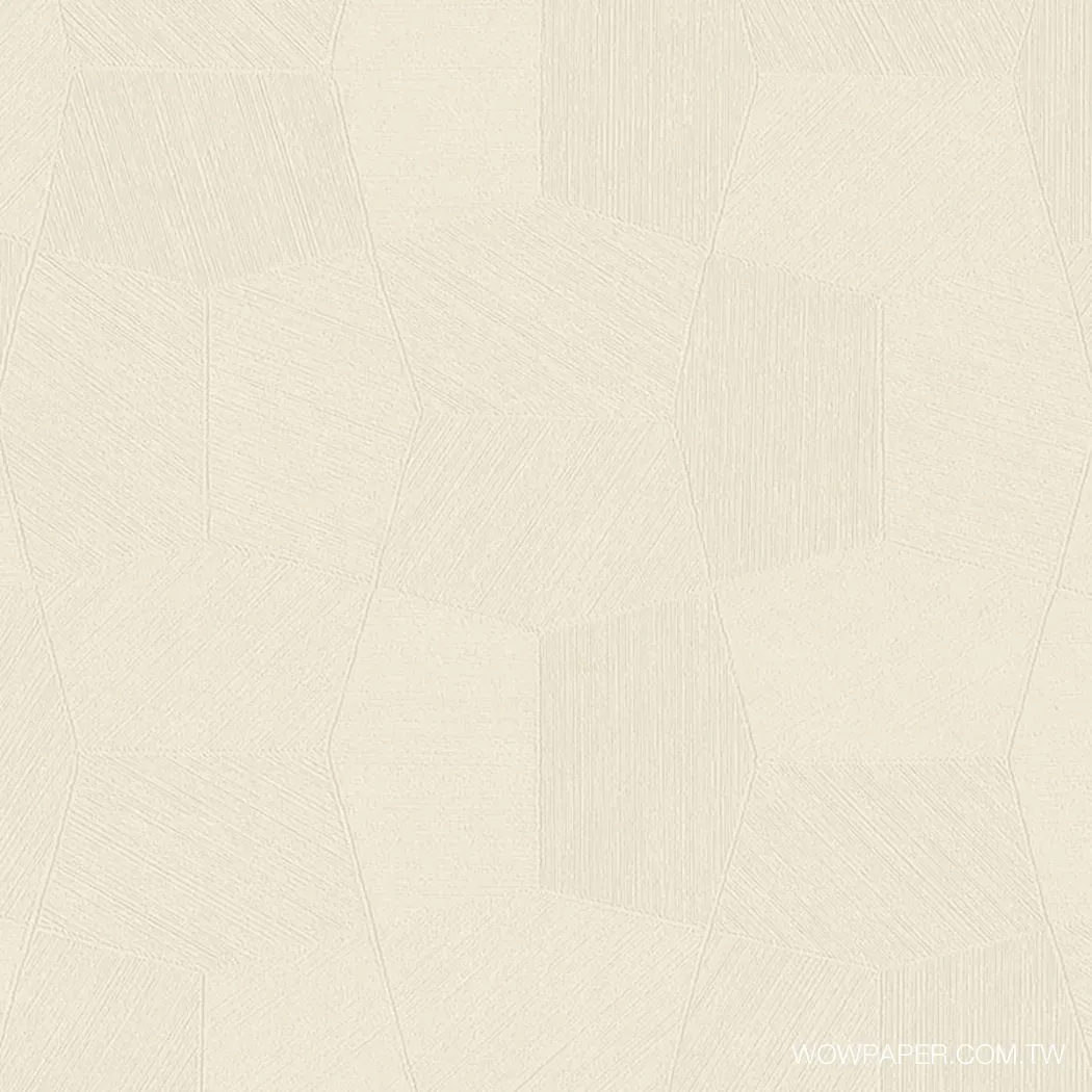 單色層次幾何 壁紙(奶灰)