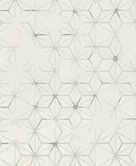 經典和柄「麻之葉」壁紙(香檳)