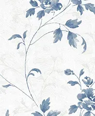 浪漫葉藤壁紙 (藍)
