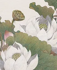工筆荷韻 壁畫(繁盛)