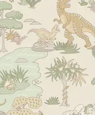 恐龍樂園 壁紙(米灰)