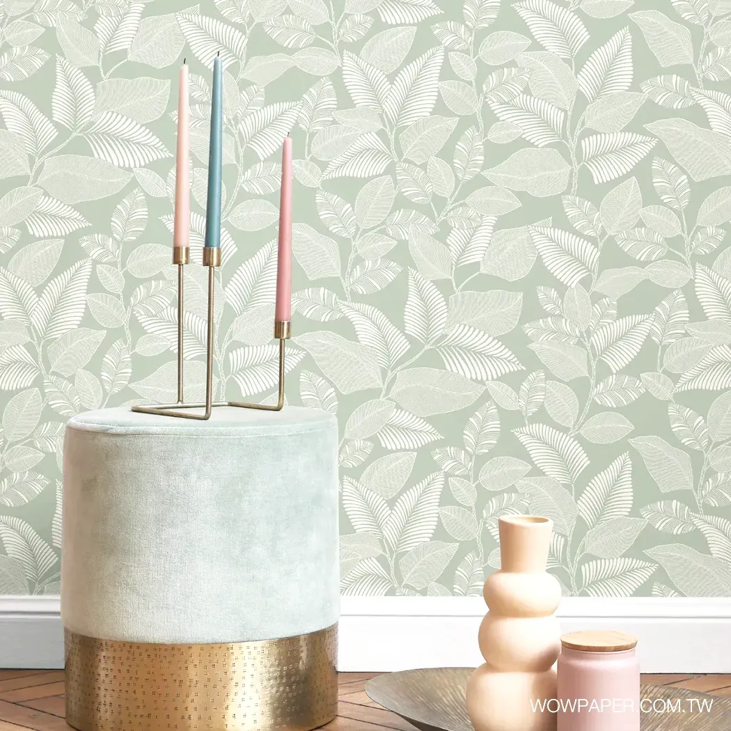 纏繞的藤蔓 壁紙(淺青)