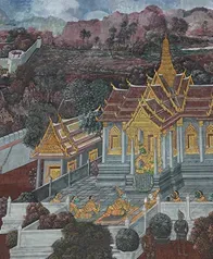金殿敍景 壁畫
