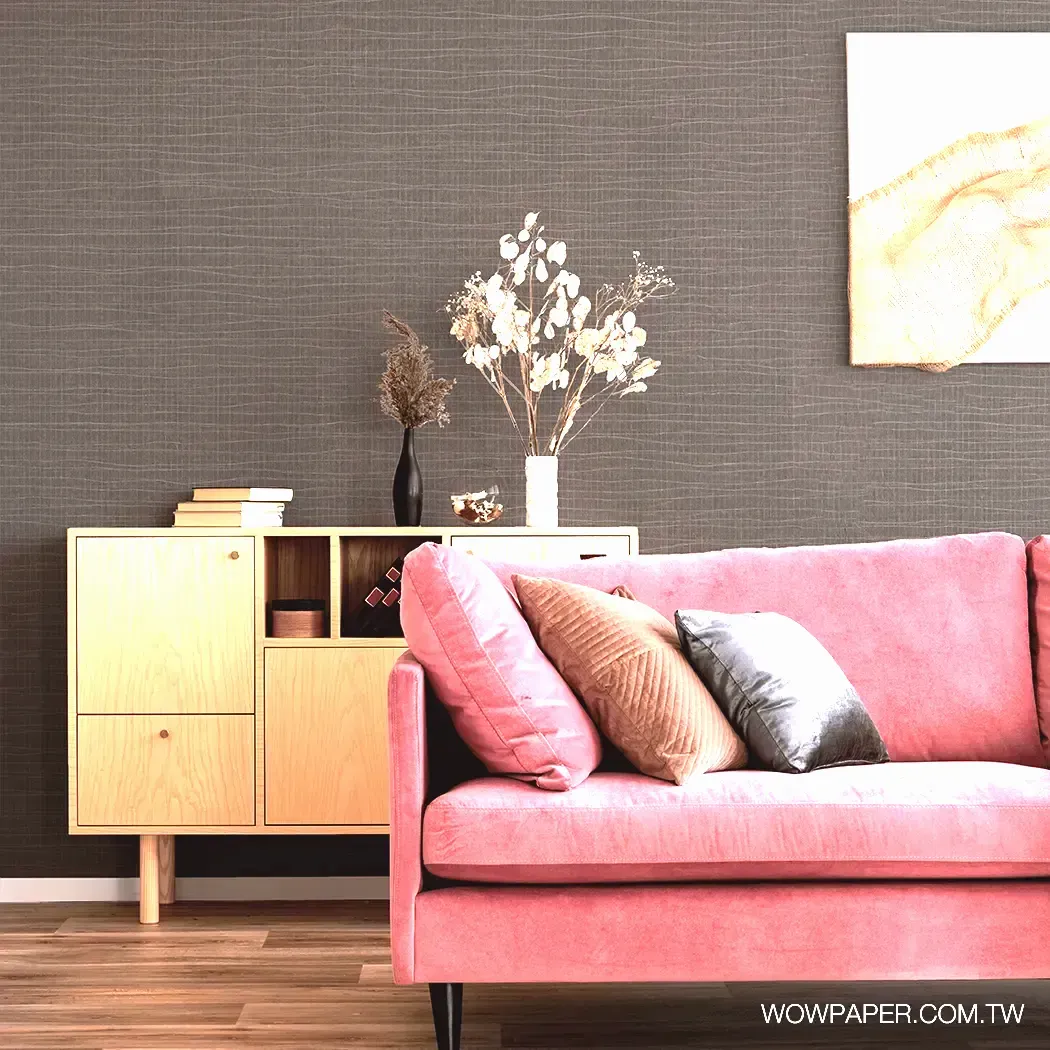 現代織品 壁紙(灰褐)