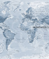 高密度世界地圖壁紙(灰藍)