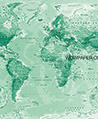 高密度世界地圖壁紙(綠色)