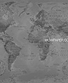 高密度世界地圖壁紙(深灰)