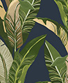 熱帶植草 壁紙(深藍)