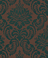 織絨圖騰 壁紙(綠棕)