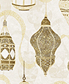 摩洛哥吊燈 壁紙(米黃)
