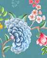 花藝 壁紙(藍)