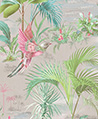 棕櫚鳥林 壁紙(灰)