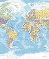 國家地理世界地圖 壁紙(彩色)