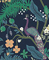 孔雀花園 壁畫(藍)