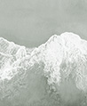 浪花雪嶺 壁畫(灰綠)
