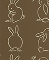 可愛兔子 壁紙(軍綠)