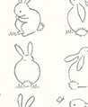 可愛兔子 壁紙(白色)