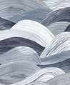 流雲 壁畫(藍灰)